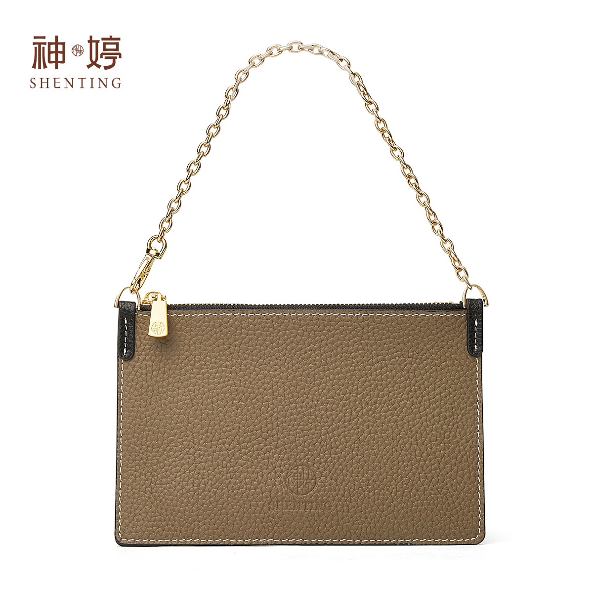 神婷正品真皮收纳包钱包女款卡包一体女士长款链条手包高级感轻奢,淘宝优惠券,粉丝福利购,淘宝优惠卷