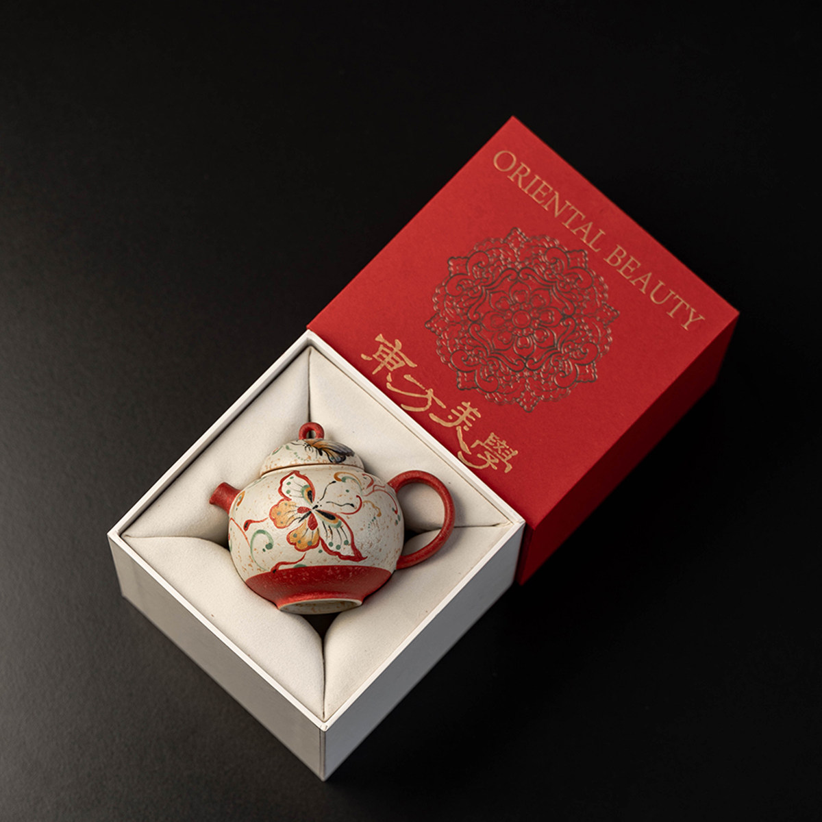 New Chinese style high-end red oriental aesthetic gift box gift-giving special packaging box cover bowl tea cup tea set gift box