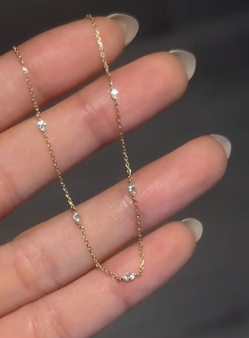 爆闪极细马眼钻手链女生款轻奢小众精致高级感手串时尚百搭手饰