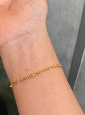 新中式金色拼接手链女极简风轻奢