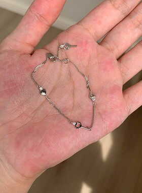 极细款迷你钥匙双层手链精致百搭