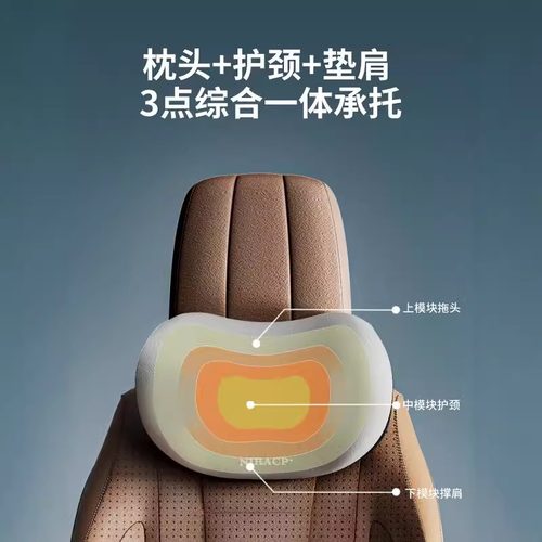 适用于比亚迪汽车头枕秦plus一体式运动座椅海鸥海豚海豹宋驱逐舰 - 图3