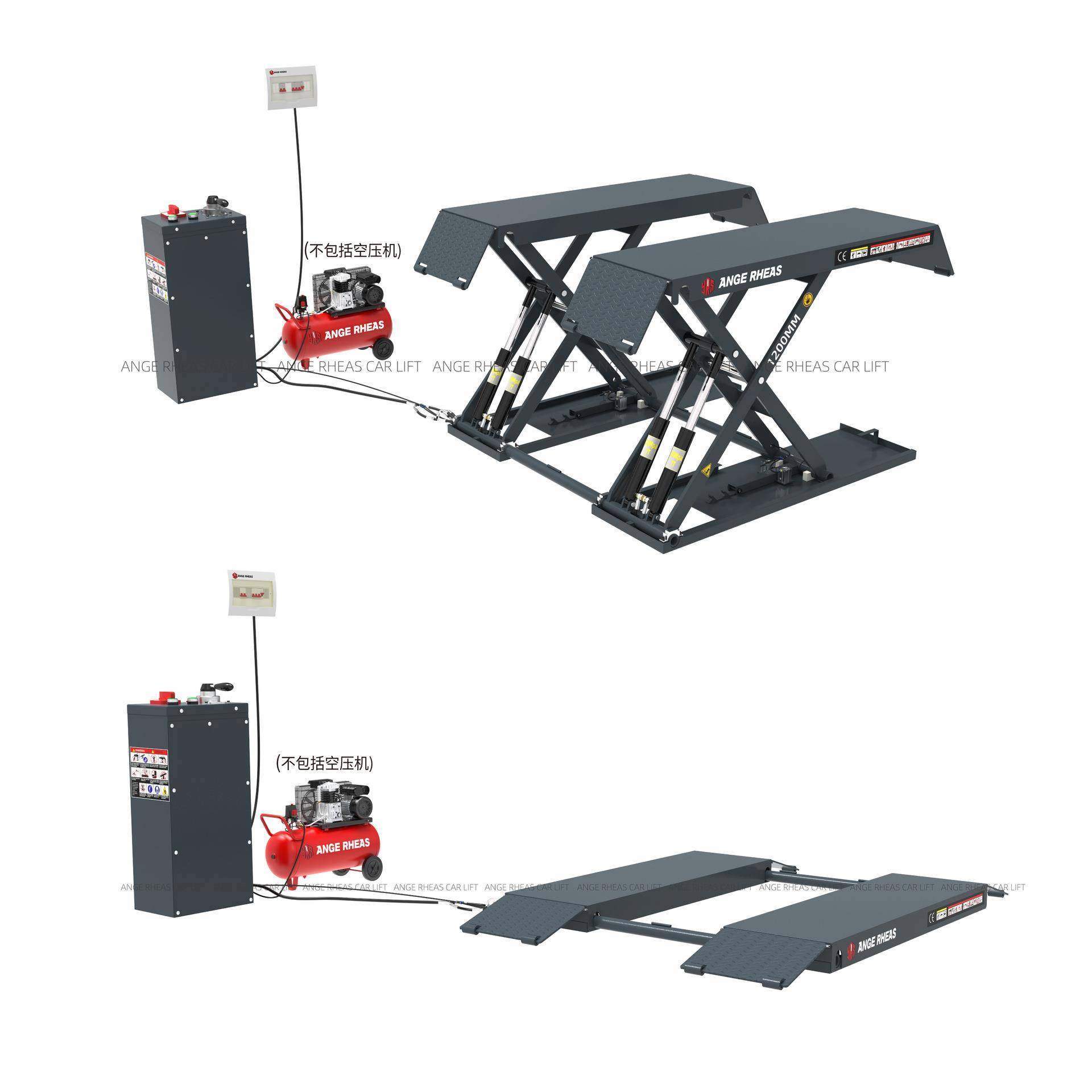 瑞亚斯举升机超薄小剪4吨可移动防水升降机保养汽修汽车举升机,淘宝优惠券,粉丝福利购,淘宝优惠卷