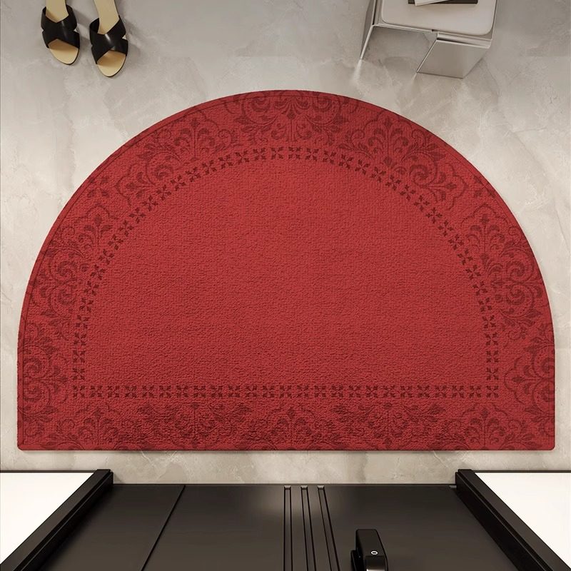 德国KM红色喜庆半圆入户门地垫乔迁家用防滑脚垫门口进门地毯,淘宝优惠券,粉丝福利购,淘宝优惠卷