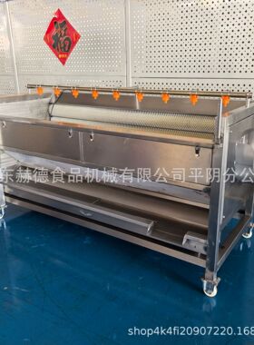厂家现货款高压喷淋洗果机果蔬加工设备不锈钢刺梨清洗磨刺