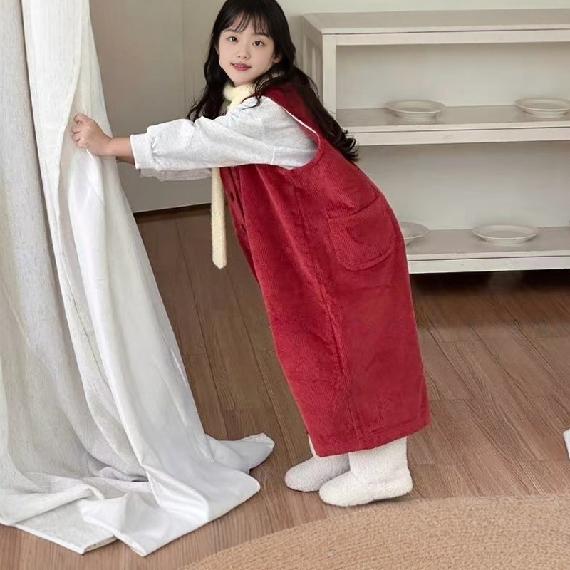 K00425款男女童灯芯绒无袖洋气阔腿背带连体衣服装纸样裁剪图,淘宝优惠券,粉丝福利购,淘宝优惠卷