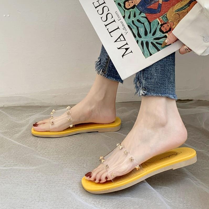 女士高级感外出拖鞋适合暴走的拖鞋经常走路的鞋今年夏天凉鞋可爱 - 图0