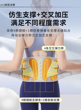新型干活护腰带夏季薄款男士2026新款收腹塑束腰带腰椎间盘突出