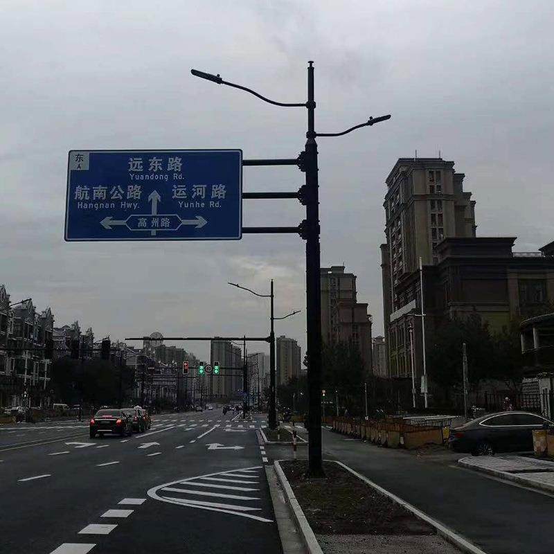 交通标志杆悬臂式F型共杆路灯高速公路标识牌多功能一体化灯杆,淘宝优惠券,粉丝福利购,淘宝优惠卷
