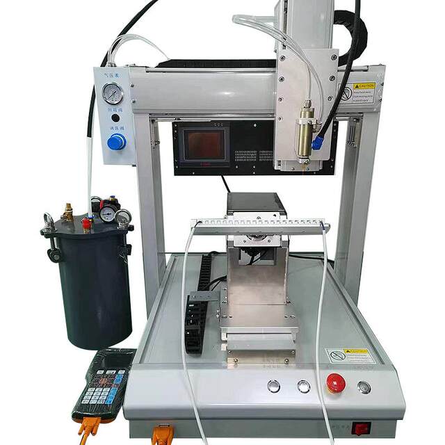 Fully automatic dispensing machine Automotive electronic wiring harness four-axis high-power hot melt syringe dispensing fast drying solidification integrated machine
