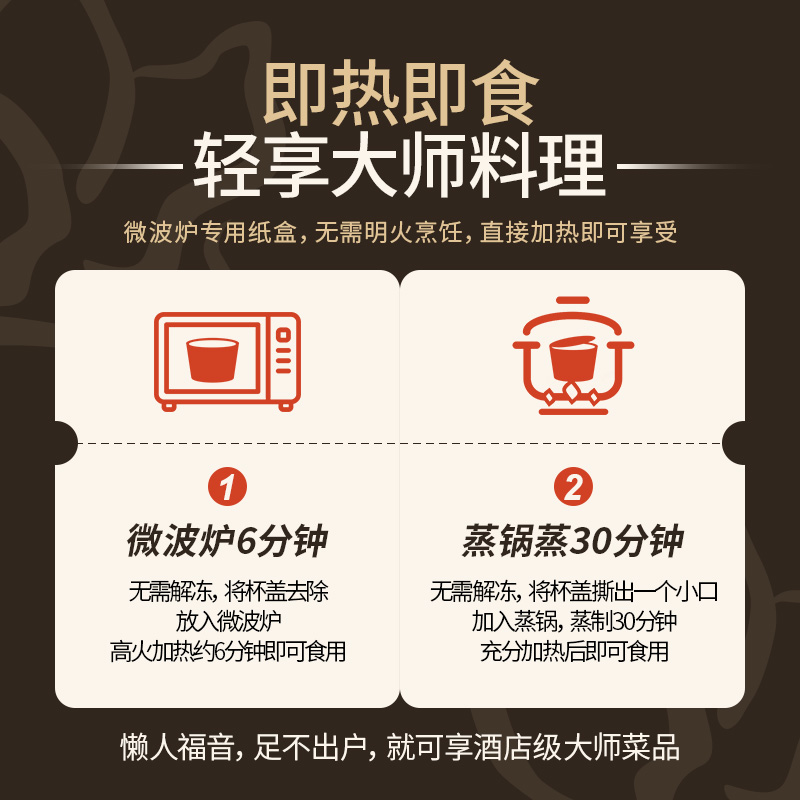 锦大师狮子头250g30桶月套餐高端预制菜家用商用加热即食半成品 - 图2