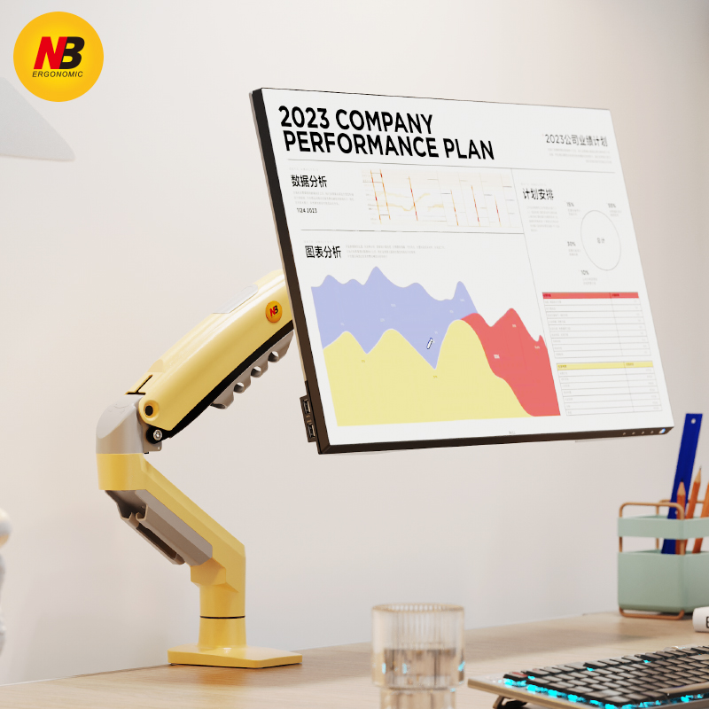 NB F80炫彩系列17-30英寸显示器支架架机械臂屏幕托架电脑增高架 - 图0