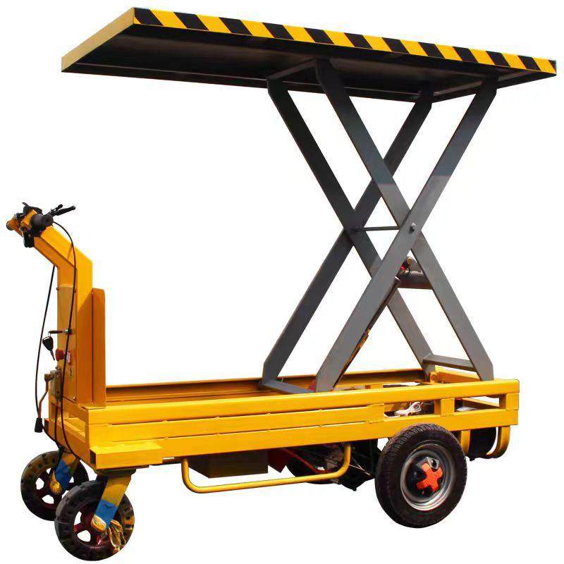 可定制遥控升高电动四轮升降车倒骑仓储搬运堆高车果园采摘平板车,淘宝优惠券,粉丝福利购,淘宝优惠卷