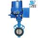 - Electric butterfly valve Soft seal stainless steel quick opening adjustment and cutting valve Pinch type electric butterfly valve