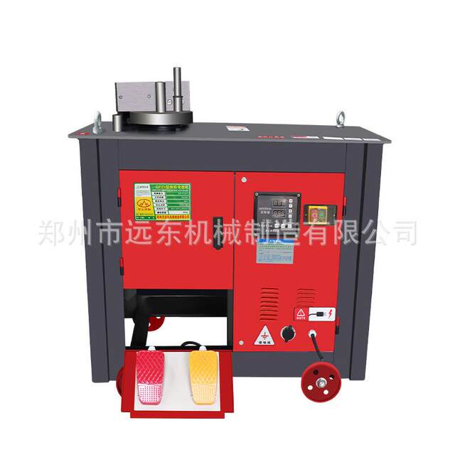 25 CNC steel bar bending machine fully automatic round steel rebar bending machine double foot pedal CNC steel bar bending machine