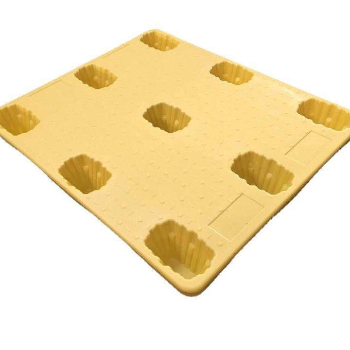 厂家黄色九脚吹塑托盘pe吹塑卡板1210吹塑塑料托盘卡板,淘宝优惠券,粉丝福利购,淘宝优惠卷