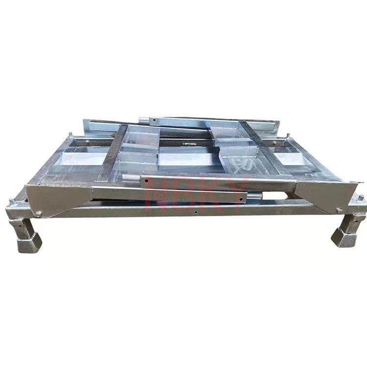 折叠堆垛架镀锌色大号汽车轮胎堆垛架保鲜库专用铁架子部件器具架,淘宝优惠券,粉丝福利购,淘宝优惠卷