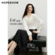 Red Sleeve 2026 Spring New Women's Clothing Soft Light Shirt Satin Right Shoulder Long Sleeve Swing Collar Pullover Short Top