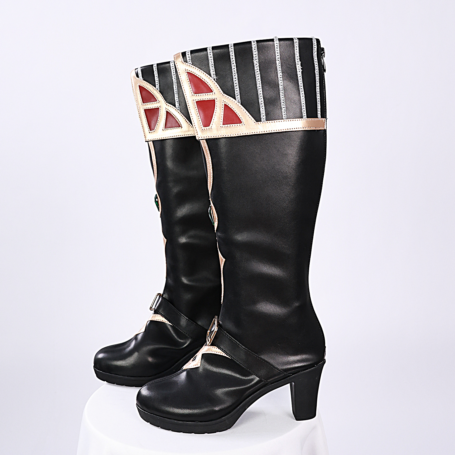 遇见萌原神KFC联动cos鞋KFC卡维艾尔海森cosplay鞋子动漫靴子 - 图0