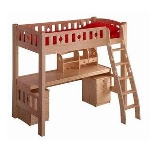 Pine furniture Solid wood furniture Children's furniture Toddler bed High and low bed Loft bed combination bed