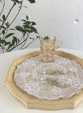 ins木质托盘粗糙复古做旧风食物装饰盘饰品摆拍北欧家居民宿软装