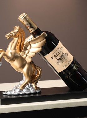 创意高档红酒架家居摆件客厅电视柜酒柜玄关装饰品乔迁新居礼品