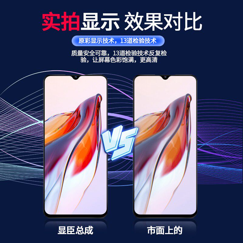 显臣 适用于S5 S6/Y73S S7 S9/S10/S12 S9E S15/IOQQNeo6屏幕总成 - 图1