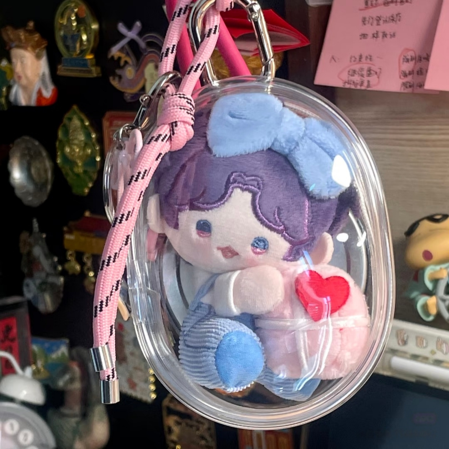 恋与深空沈星回2025生日娃包保护套秦彻生日棉花娃娃收纳遛娃包挂 - 图1