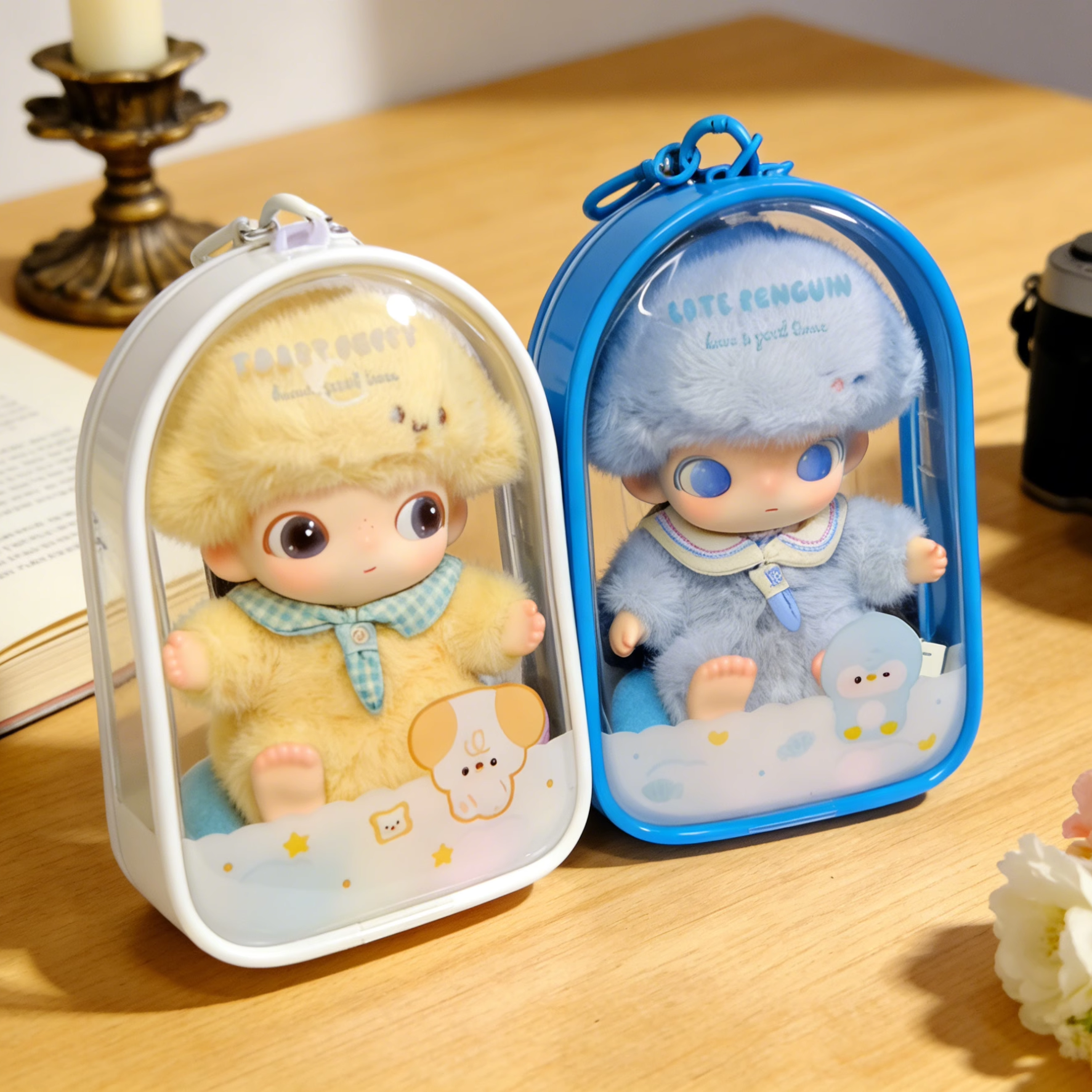 泡泡玛特dimoo新生日记娃包保护套15cm仓包原创加厚外出遛娃包挂,淘宝优惠券,粉丝福利购,淘宝优惠卷