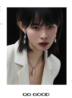 简约气质个性项链配饰女高级感轻奢小众原创设计颈链女款时尚百搭