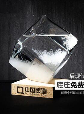 天气预报瓶水立方新款风暴瓶创意礼物送朋友玻璃工艺礼品厂家