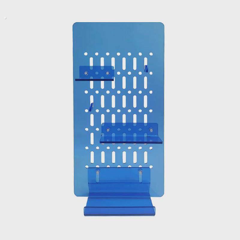 Acrylic desk storage rack office desktop hole board three-layer storage set vertical organizing display rack