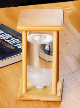 创意木框天气预报瓶风暴瓶r 家居饰品生日