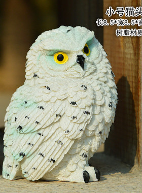 仿真鹦鹉猫头鹰动物阳台别墅花园树脂创意装饰工艺品甩卖