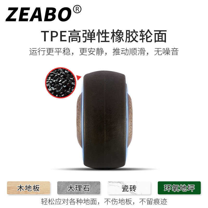 (4只装)1.5寸2寸U型夹板万向轮子脚轮家具婴儿床配件静音橡胶轮,淘宝优惠券,粉丝福利购,淘宝优惠卷