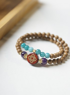 合香珠桂花香DIY手串 手工制作 香珠串 韵浓郁降真香芽庄沉香念珠