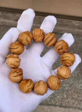 太行崖柏2.0十二生肖手串崖柏雕刻貔貅佛珠把件手链龙珠手串