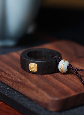 天然达拉干沉香随形指环吊坠收藏款真品文玩高端挂件奶香甘凉