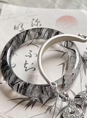 新中式中国风狐狸手镯平安锁流苏手链女小众爆款手串古风清冷手饰