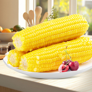 农垦东北糯甜玉米新鲜香甜玉米粘玉米玉米棒粗粮代餐低脂真空包装