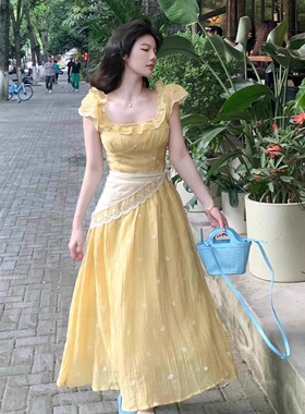 裙子这样穿太美了】蕾丝花边屁帘裙子腰封三角腰巾叠穿丝巾系腰带