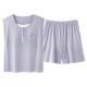 Moiré cotton padded pajamas ສໍາລັບແມ່ຍິງ, ກາງເກງຂາສັ້ນ summer, wearable, ເຄື່ອງນຸ່ງຫົ່ມເຮືອນຝ້າຍເຢັນສໍາລັບແມ່ຍິງ