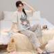 ຫມວດ: A 95% cotton pure cotton pajamas with chest pads for women summer pure cotton short-sleeved cartoon large size cool cotton home clothes for women