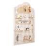 Solid wood hole board custom entry entrance wall storage rack partition hanging board display rack wall wall storage rack