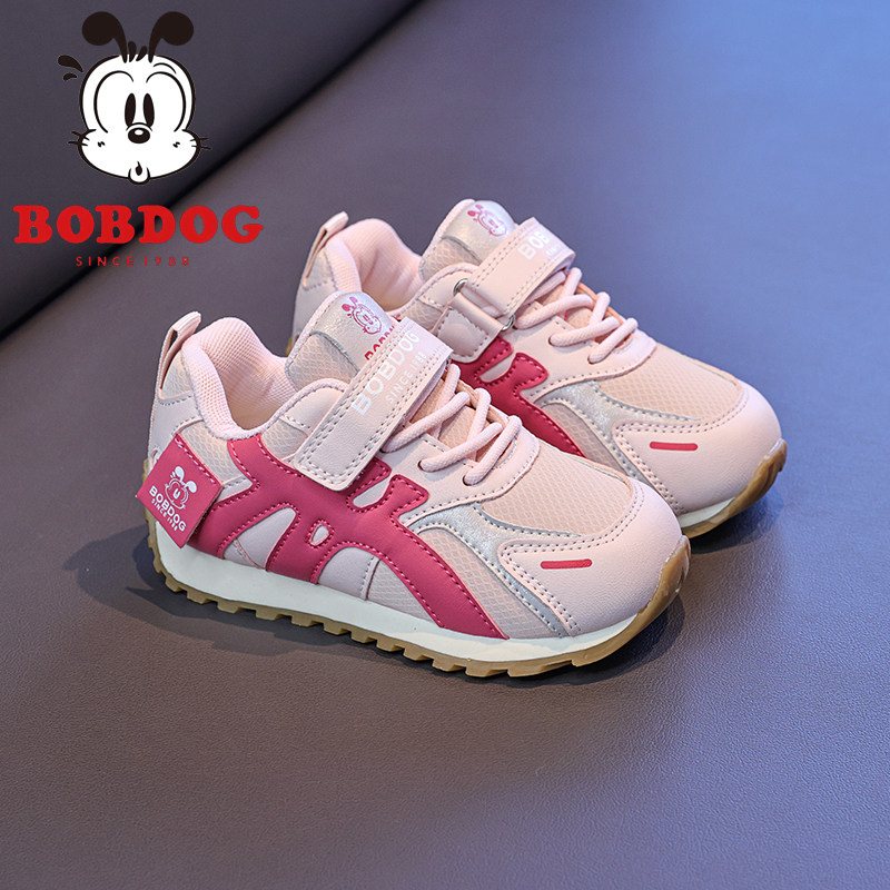 巴布豆2025秋冬新款男童加绒软底皮面爆款阿甘鞋女孩时尚百搭童鞋 - 图2