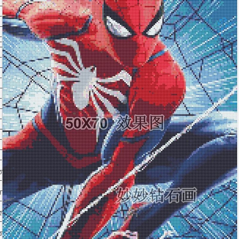 蜘蛛侠儿童房间钻石贴画Y男孩手工十字绣点钻房间装饰挂画,淘宝优惠券,粉丝福利购,淘宝优惠卷