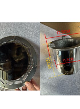 回纹八卦铁圈茶炉圈嵌入式茶台茶桌煮茶炉膛炭炉户外