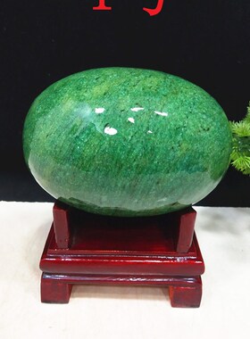 精品绿碧玉原石玉石奇石天然绿色观赏石头博古架装饰