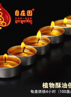 自在园植物酥油灯长明灯安全无烟
