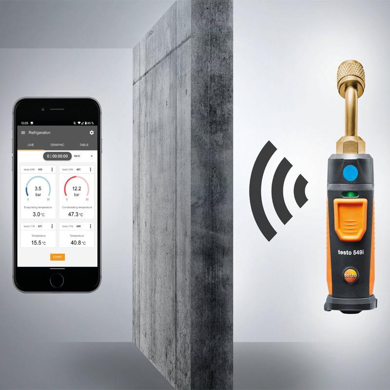 Testo557S/549/549i数字冷媒表空调压力表空调加氟表套装 - 图2